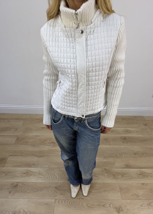 small white m. elysee puffer jacket aesthetic detail