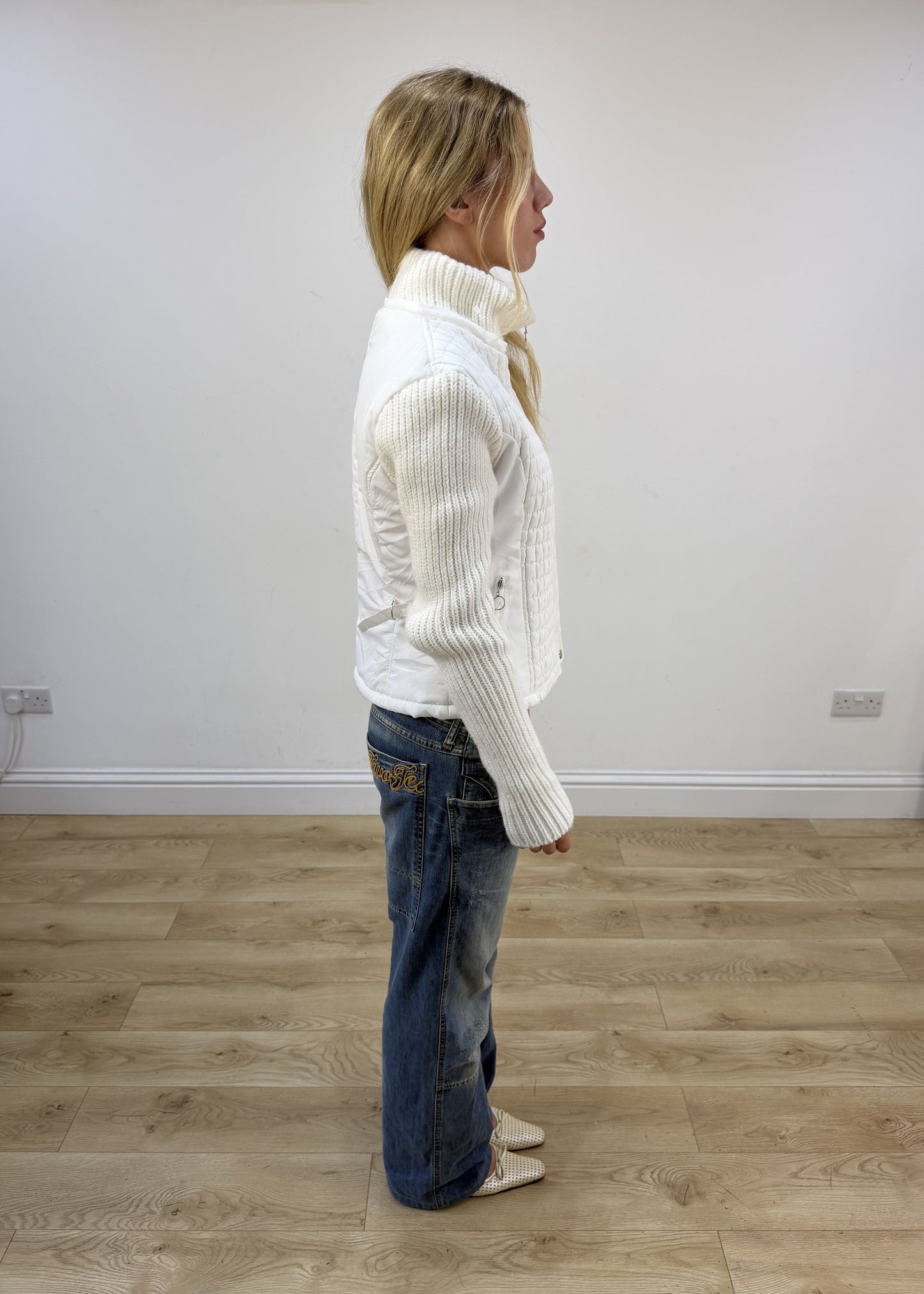 small white m. elysee puffer jacket right side