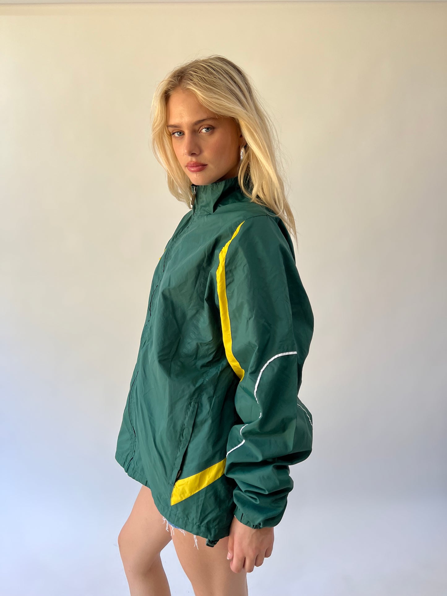back to school drop green and yellow south africa track jacket detail