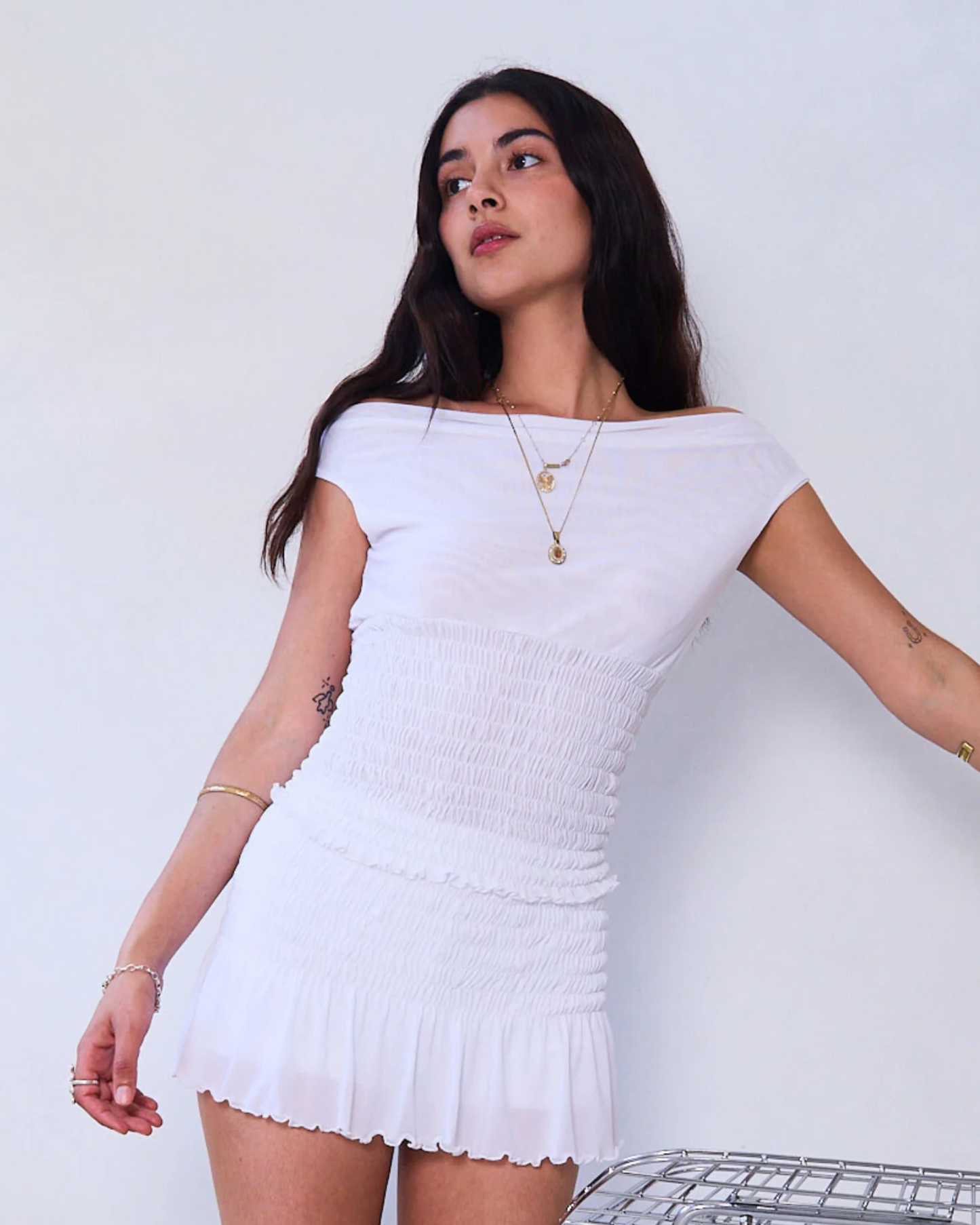 the poppy skort in white