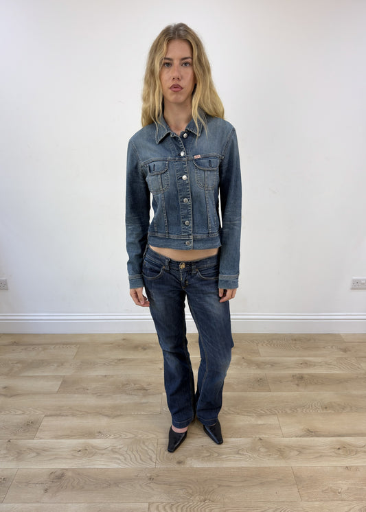Medium blue Miss Sixty denim jacket view 1