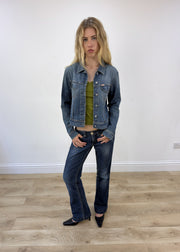 Medium blue Miss Sixty denim jacket view 4