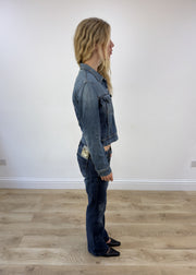Medium blue Miss Sixty denim jacket view 6