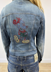 Medium blue Miss Sixty denim jacket view 8