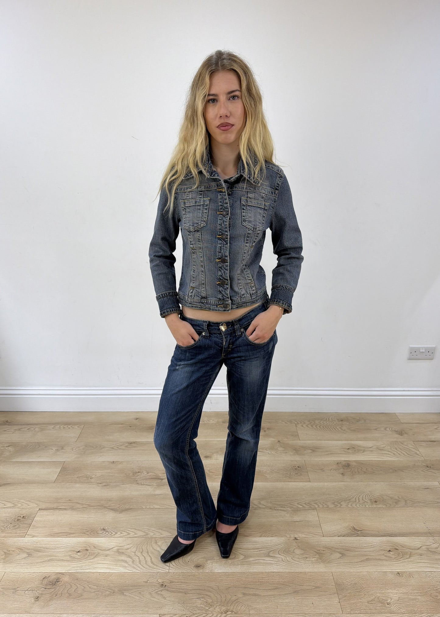 small light blue bay denim jacket photo 1