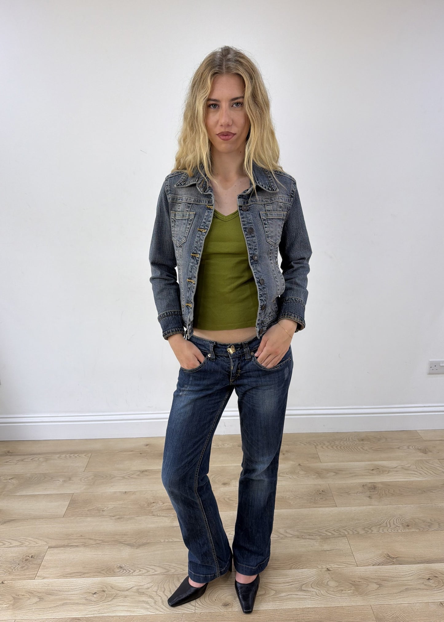 small light blue bay denim jacket photo 4