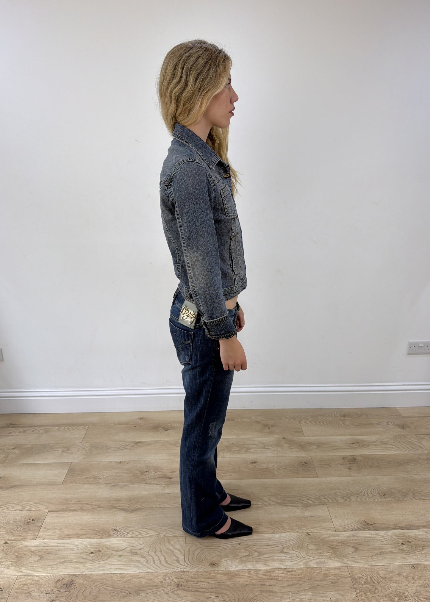 small light blue bay denim jacket photo 6