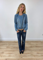 small blue Pimkie denim jacket front