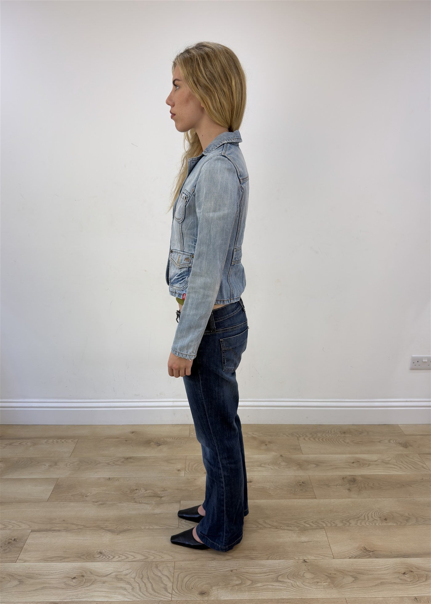small light wash denim jacket photo 5