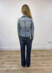 small light wash denim jacket photo 7