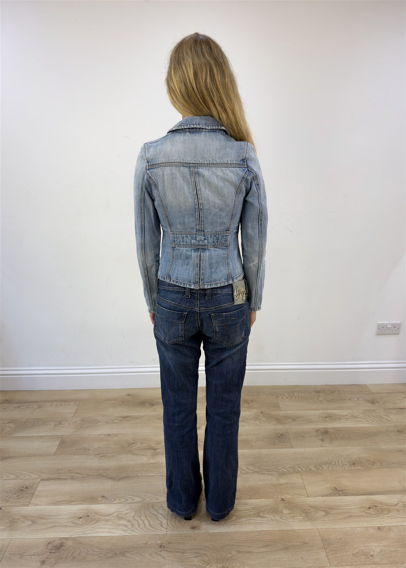 small light wash denim jacket photo 7