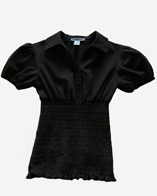 the poppy shirt in black