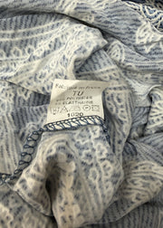 small blue patterned mini dress label