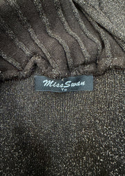 small brown glittery mini dress label