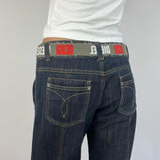 🎁💻 #1 diesel style belt - khaki, red and white
