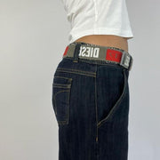 🎁💻 #1 diesel style belt - khaki, red and white