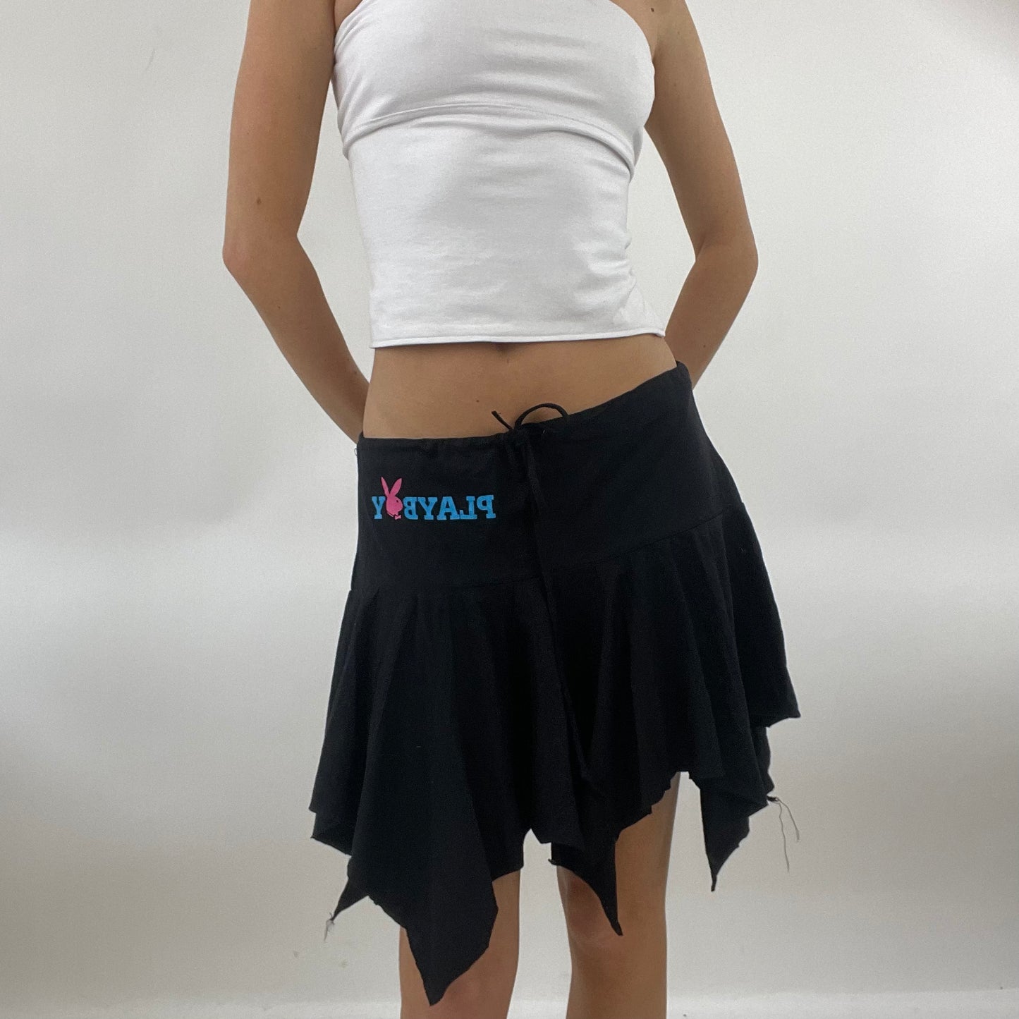 black playboy skirt