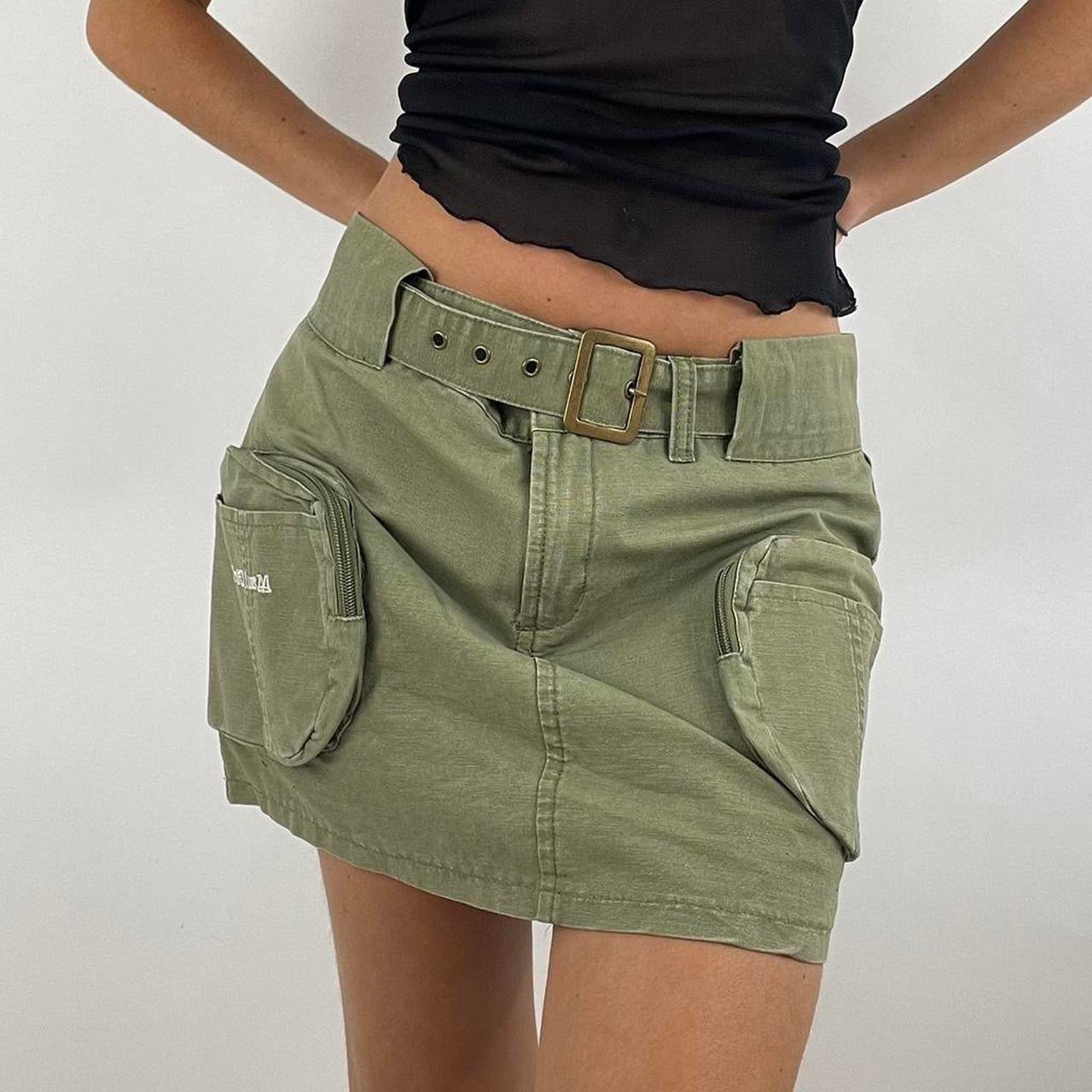 ‼️ FRESHERS FITS DROP | green cargo skirt