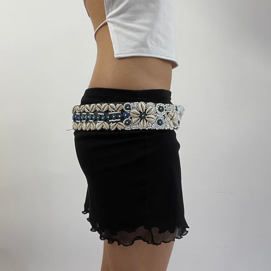 🐚 blue and white shell belt