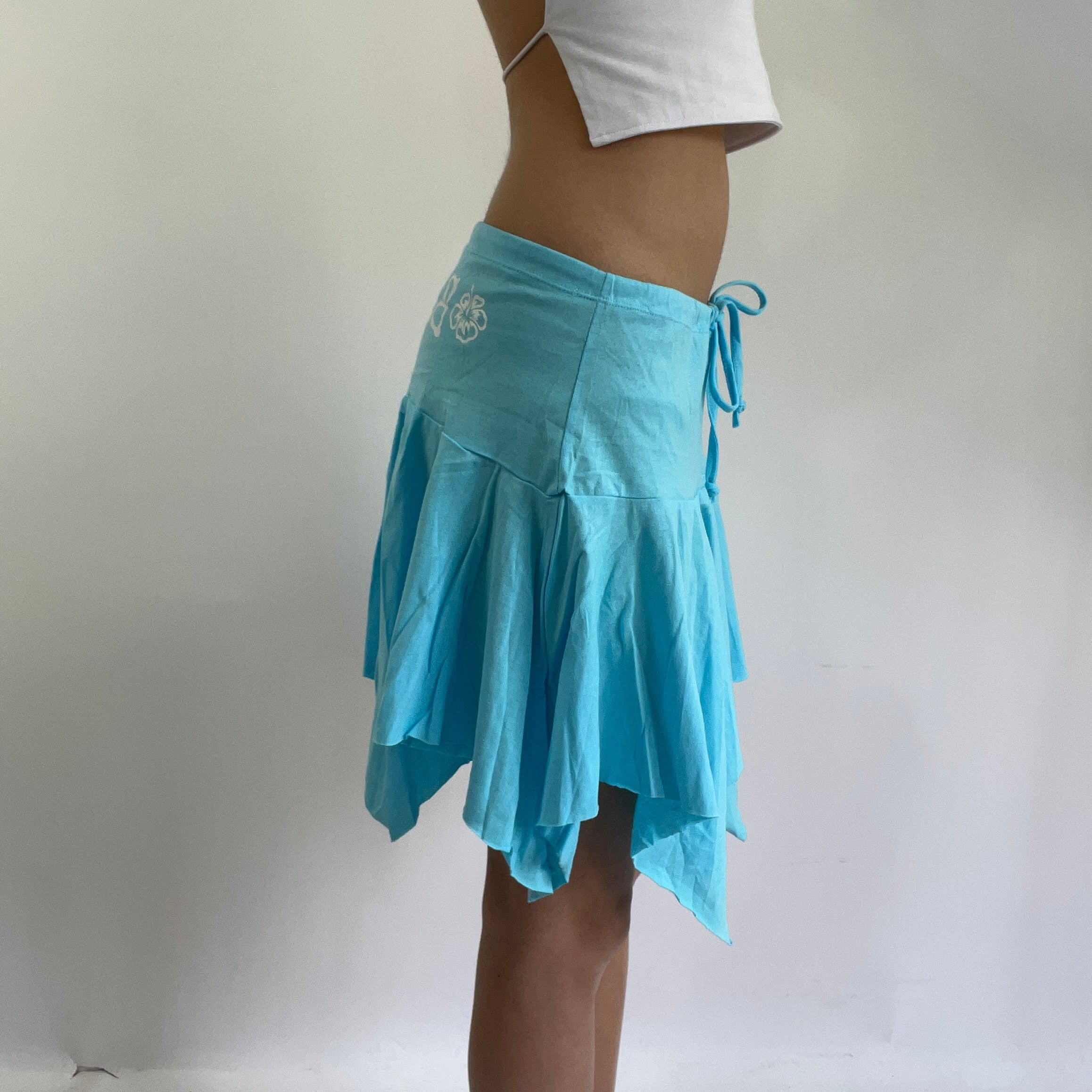 Light blue cheap envelope skirt