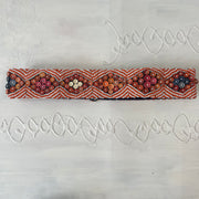 🐚 orange and white beaded belt
