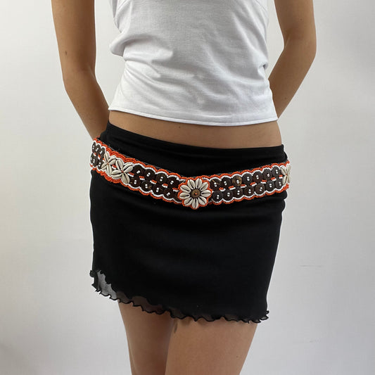 🐚 orange and brown shell belt