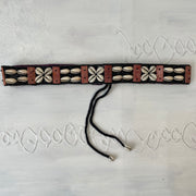🐚 black and red shell belt