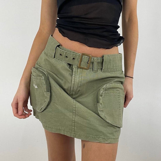 ‼️ FRESHERS FITS DROP | green cargo skirt i