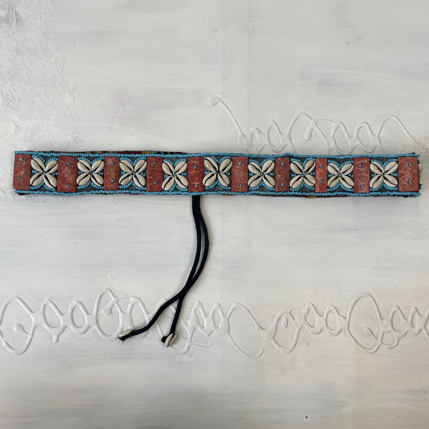 🐚 blue and red shell belt