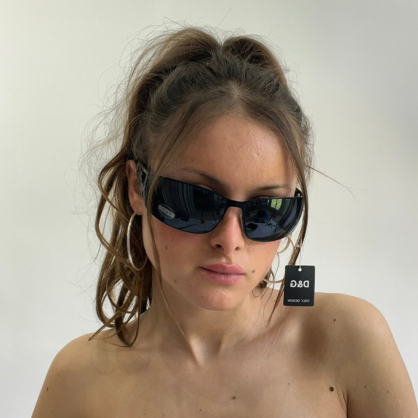 matte black dolce & gabbana style sunglasses