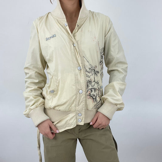 💚 💻 DROP 1 | medium diesel cream jacket with floral embrodiery
