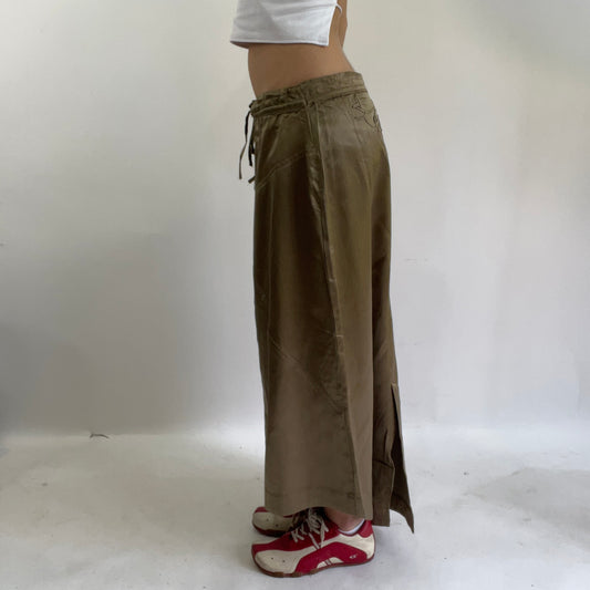 ‼️💻#07 bronze midi skirt with drawstring waist