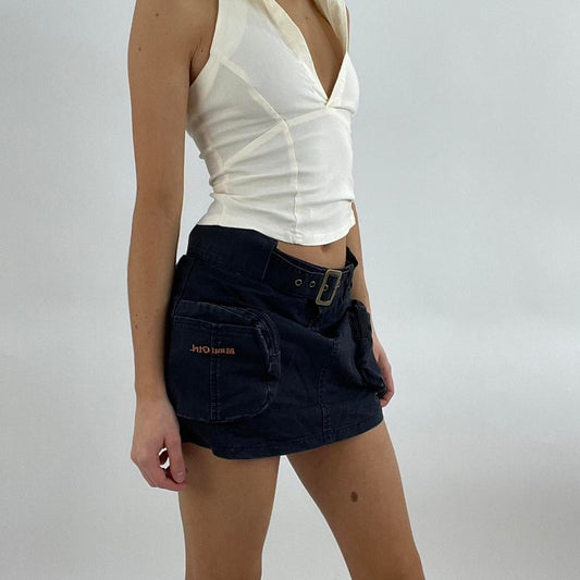💻‼️ black cargo skirt
