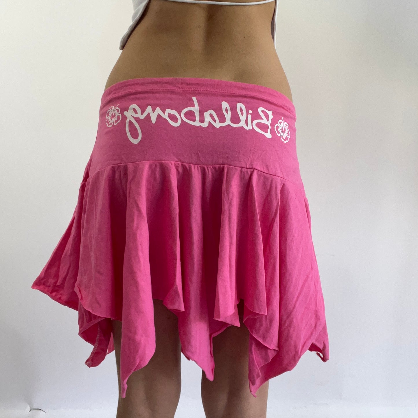 pink billabong skirt - white