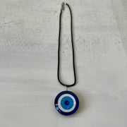 Farbe: Blau + Weiß · Artikel: Halskette · Details: drittes Auge + Anhänger + 🎁