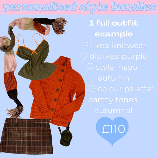 prenda: lote de estilismo · detalles: personalizado + £110