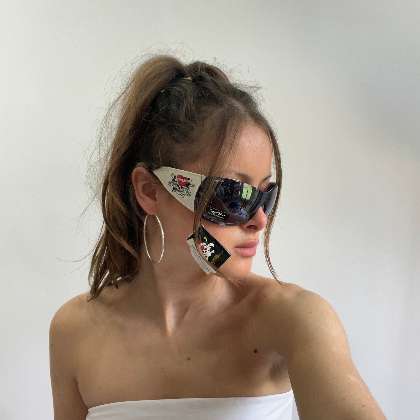 white ed hardy sunglasses